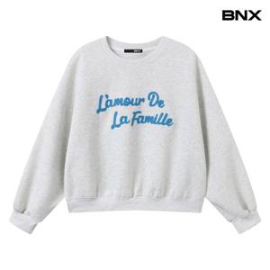 [BNX]라운드크롭 맨투맨티셔츠 (BX3TS016L0)