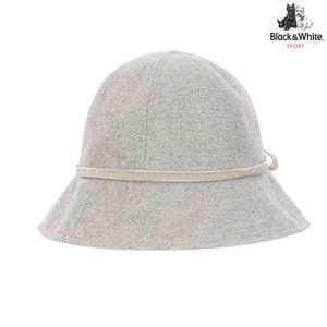 [블랙앤화이트] 여성 벨벳 리본 포인트 버킷햇 8645LBAH_BEIGE