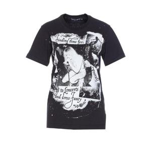 돌체앤가바나   반팔 티셔츠 FW25 F8V90TGDDH4S9000 6371510 Black