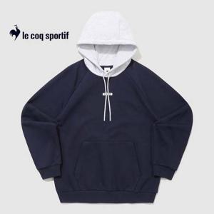 [르꼬끄]유니 에센셜 기모 후드티셔츠 QQ423LHDO2 BLK 티셔츠