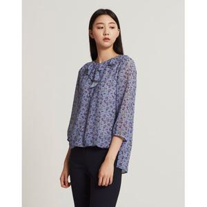 [올리비아로렌]넥러플 블루종 블라우스_VOCNLWF7331