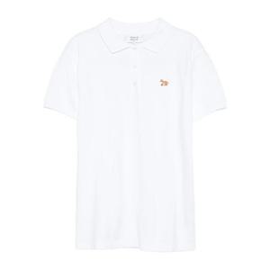 메종키츠네  베이비 폭스 패치 레귤러 폴로 반팔 티셔츠 FW25 OW00207KP0001  WHITE 6258439 WHITE