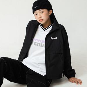 [더데이걸]화이트 라인 박시핏 바람막이TGJA24301
