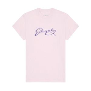 지방시   반팔 티셔츠 SS25 BW70EKP705 5532270 Pink  Purple