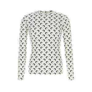 MARINE SERRE Printed jersey t shirt MTS003ACJER0001 WH00