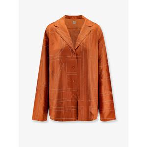 [TOTEME] 라프리마 여성 셔츠 실크 위드 모노그램 로고 자수 241WRT976 FB0089161 TERRACOTTA /12