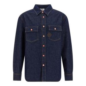 카사블랑카 긴팔 셔츠 MPF25SH18901INDIGO BLUE