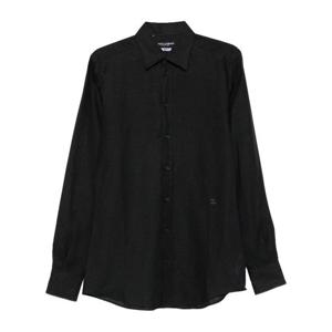 돌체앤가바나 자수 슬림핏 리넨 셔츠 G5MM4ZFU4MH N3207