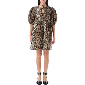 가니 미디 원피스 F97586488 943 Marrone