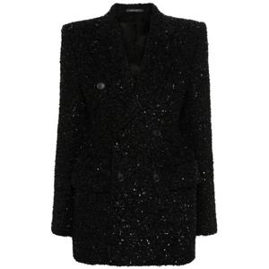 발렌시아가 자켓 768891 TPQ361000 Black