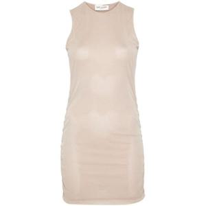 생로랑 숏 원피스 779419 Y4C079749 Beige