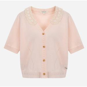 [써스데이아일랜드]레이스 카라넥 가디건 T256MCD134W