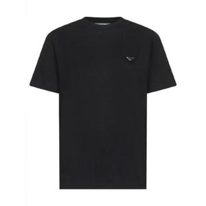 프라다 프라다 블랙 반팔 티셔츠 2243602