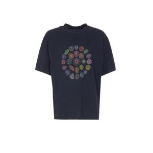 발렌시아가 발렌시아가 블랙 반팔 티셔츠 2242937