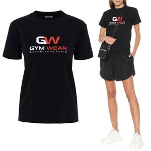 (명품) 분당 발렌시아가 짐웨어 로고티셔츠 612964
