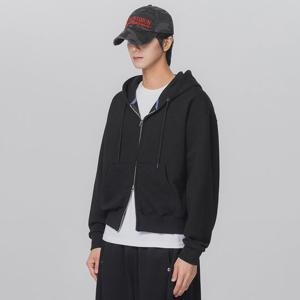 앨빈클로 베이직 크롭 투웨이 후드집업 AZH310 (2 COLOR)