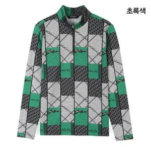그린조이 HC12 여성체인 스퀘어 프린트  집업 티셔츠 GF25KL29W((그린)