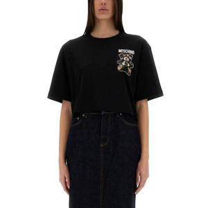 모스키노 반팔 티셔츠 07100442 1555 BLACK