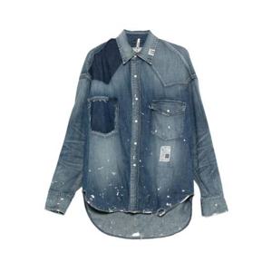 메종 미하라 야스히로 긴팔 셔츠 J15SH125 INDIG BLUE
