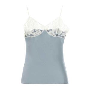 끌로에 레이스 트림 스파게티 스트랩 탱크 탑 CH25SHT66342 466