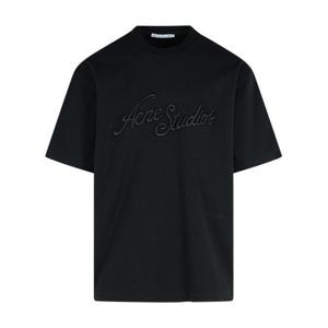 아크네 스튜디오 폴로 티셔츠 CL0327BM0 Black