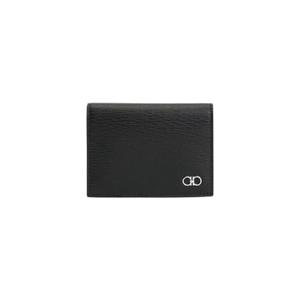 페라가모 텍스쳐드 간치니 월렛 블랙 660990-761754