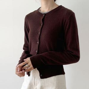 [헤레이스]슬림 버튼 울가디건_YMSH25FW151