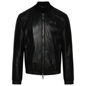 돌체앤가바나 가죽 자켓 G9ZY5L HULR0N0000 Black