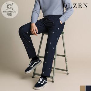 [올젠] 뉴클래식 자수 치노 팬츠 (ZMD4PP1302)