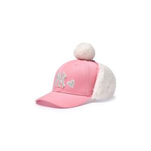 MLB키즈 하트 스톤 폼폼 귀달이 모자 (7FWM4405650PKS)