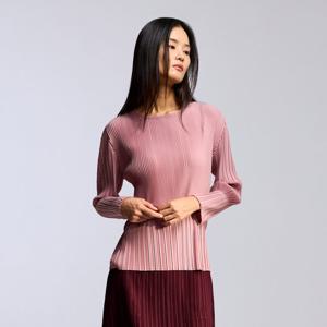 [플리츠미(여성)]소프트 지그재그 라운드 티셔츠_EPTSF325011