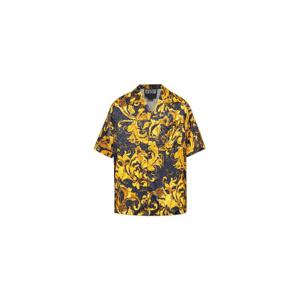 Versace 진스 꾸뛰르 바로크 프린트 반소매 셔츠 79GAL2B0NS671 G89 TP948080880