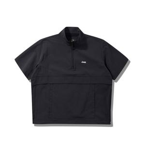 지프 밴드넥 반팔 아노락 JQ2JPU293BK