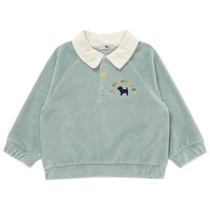 블루독베이비 10 25FW 신상 (MN)카라 벨로아 스웨트셔츠 (45C14334050)