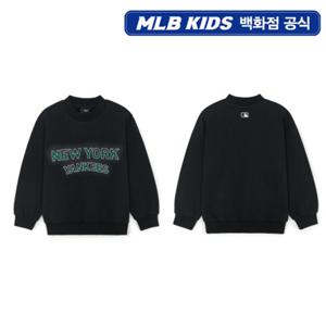 [MLB키즈] 스트릿 베이직 레터링 기모 맨투맨 (7AMTB1356-50BKS)