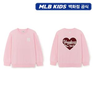 [MLB키즈] 스트릿 하트 아트웍 기모 맨투맨 (7AMTH0356-50PKS)