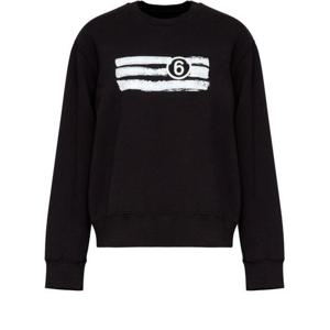 MM6 메종마르지엘라 후드 티셔츠 S62GU0139 M25004900 Black
