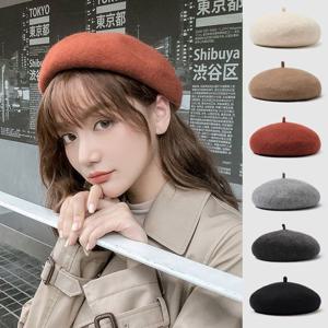 개성있는 빵모자 화가모자 울 혼방 모던 꼭지 베레모 여자모자 베레모 울베레모 모직베레모 겨울베레모 여자베레모 베레모모자 니트베레모 빵모자