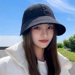 여성 와플 패턴 버킷 패션모자 벙거지 여성