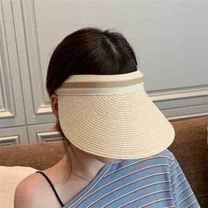 썬캡모자 베이직 여성 라탄 썬캡모자 자외선차단 여름휴가