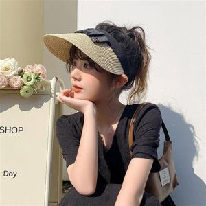 자외선 차단 데일리 여성 모자 햇빛가리개 라탄 썬캡 창모자