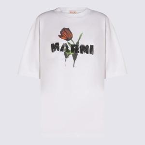 마르니   반팔 티셔츠 FW25 THJET49P18USCY31LOW01 5698471 White
