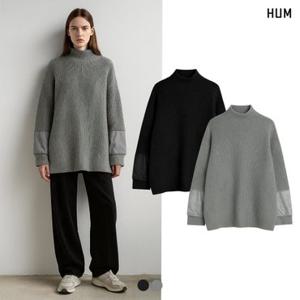 [HUM]여) AN스판 소매 포인트 터틀 풀오버 (H174W922A)
