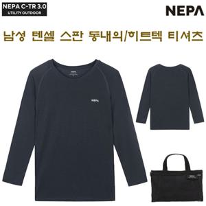 [네파][티셔츠 히트텍](7H78005) 남성 텐셀 스판 남 동내의 히트텍 티셔츠(상의)