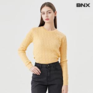 [비엔엑스]데일리 심플 케이블 긴팔 니트 (BU4KP028L0)