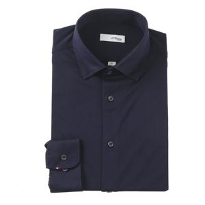 [에스티듀퐁(셔츠)]24S/S 면혼방 져지 소재 슬림핏셔츠SE4SM21LS313SNY.GB