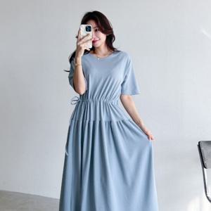 샵앤) 국산 플레어 여성 반팔 원피스 ARA-WDR-3165-소라