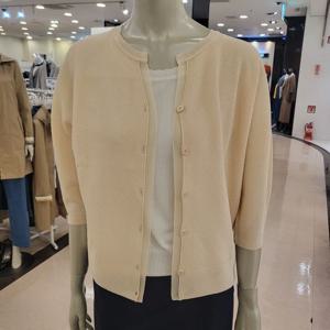 [BCBG] 비씨비지 여름24 투명배색라인 가디건 B4B3K104