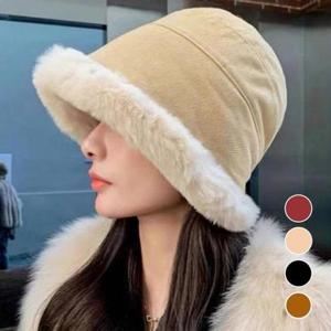 [라일리] Rly 여성 부들 포근 밍크 뽀글이 버킷햇 URD-169