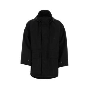 우영미 남성 블랙 나일론 파카 자켓 W241JP01 916B